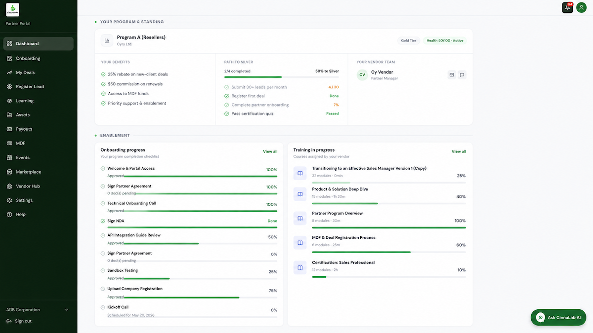 One portal, all your vendor relationships